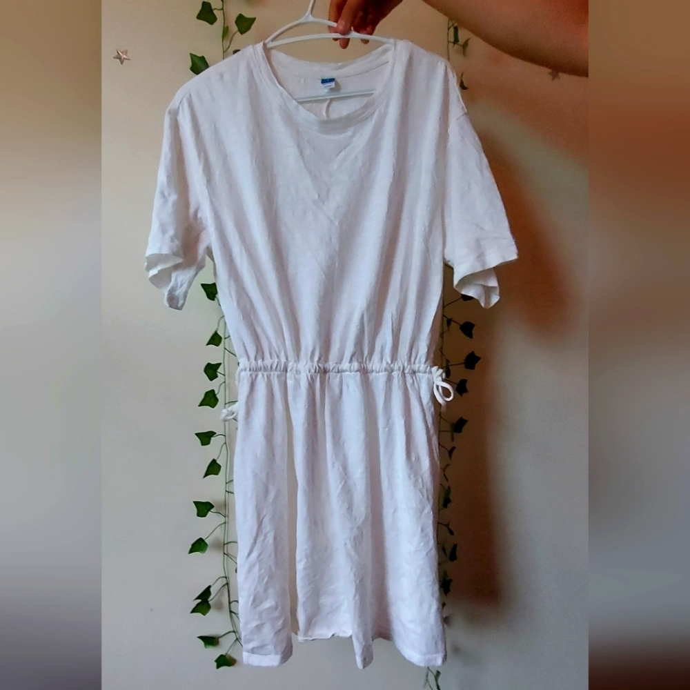Old Navy White Coton Summer Dress L size